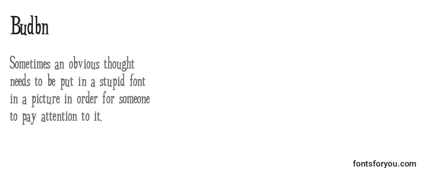 Budbn Font