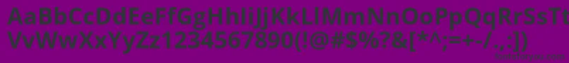 OpenSansBold Font – Black Fonts on Purple Background