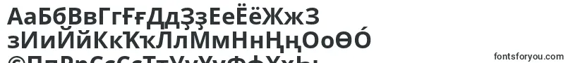 フォントOpenSansBold – バシキール文字