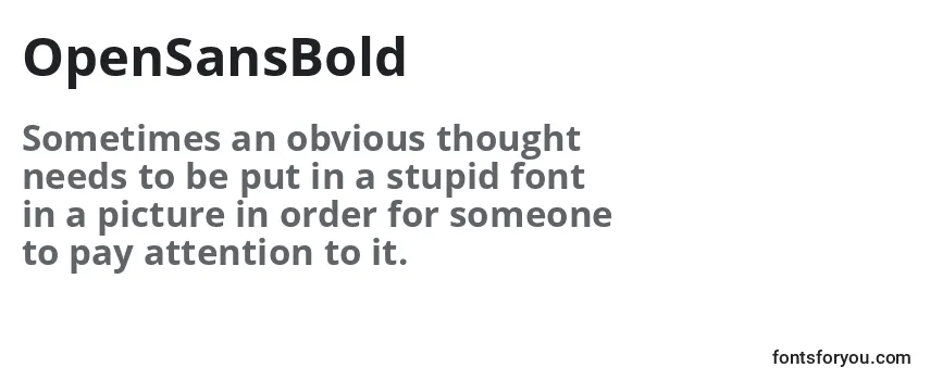 OpenSansBold Font