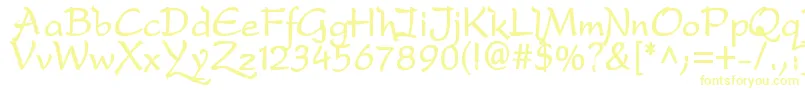 DfdroB-Schriftart – Gelbe Schriften
