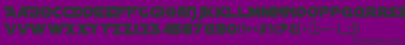 DistantGalaxyAlternate Font – Black Fonts on Purple Background