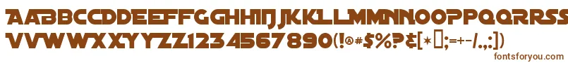 DistantGalaxyAlternate Font – Brown Fonts on White Background