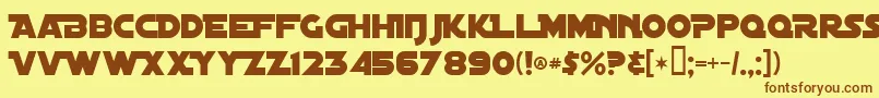 Подробнее о шрифте DistantGalaxyAlternate Шрифт DistantGalaxyAlternate – коричневые шрифты на жёлтом фоне