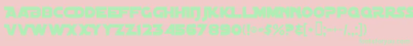 DistantGalaxyAlternate Font – Green Fonts on Pink Background