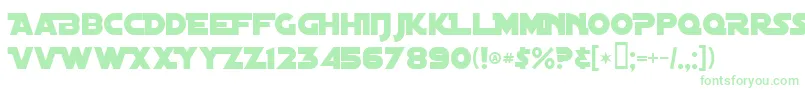DistantGalaxyAlternate Font – Green Fonts on White Background
