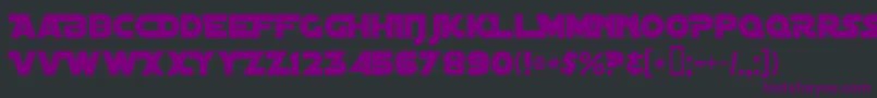 DistantGalaxyAlternate-Schriftart – Violette Schriften auf schwarzem Hintergrund