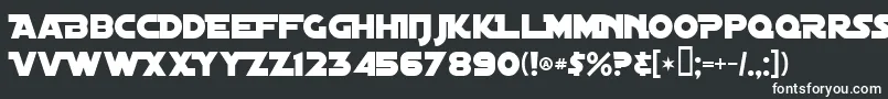 DistantGalaxyAlternate Font – White Fonts on Black Background