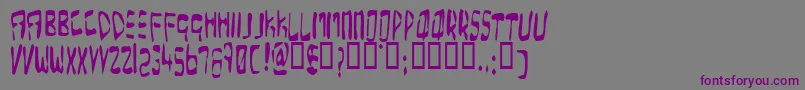 Overe Font – Purple Fonts on Gray Background