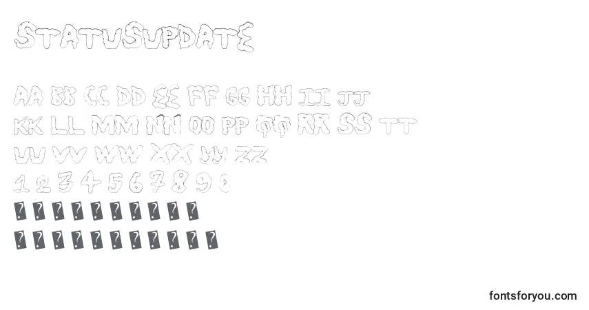 Statusupdate Font – alphabet, numbers, special characters