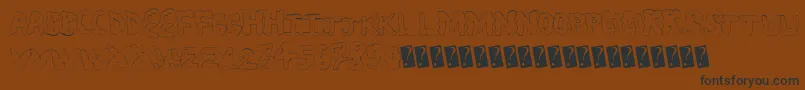 Statusupdate Font – Black Fonts on Brown Background