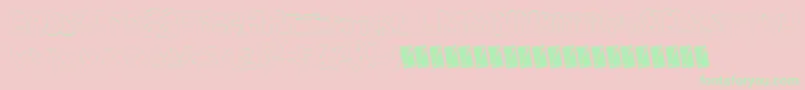 Statusupdate Font – Green Fonts on Pink Background