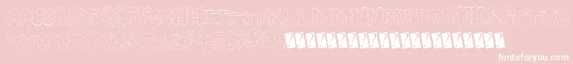 Statusupdate Font – White Fonts on Pink Background