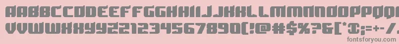 Spartacostraight Font – Gray Fonts on Pink Background