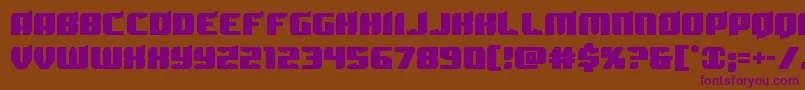 Spartacostraight Font – Purple Fonts on Brown Background