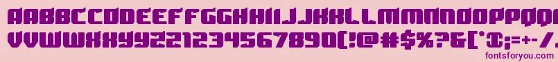 Spartacostraight Font – Purple Fonts on Pink Background