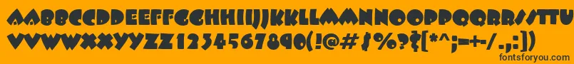 BeetlejuiceRegular Font – Black Fonts on Orange Background