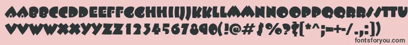 BeetlejuiceRegular Font – Black Fonts on Pink Background