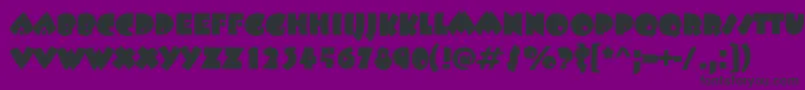 BeetlejuiceRegular Font – Black Fonts on Purple Background