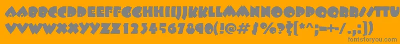 BeetlejuiceRegular Font – Gray Fonts on Orange Background