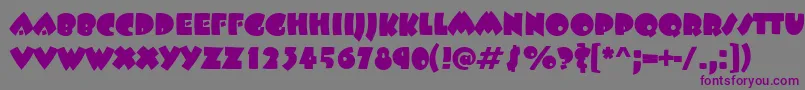 BeetlejuiceRegular Font – Purple Fonts on Gray Background