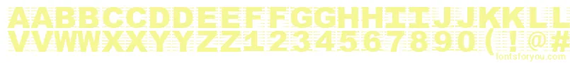 Шрифт Oszicf – жёлтые шрифты