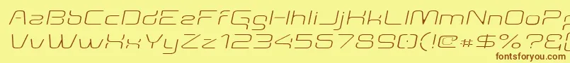 More about Aunchantedthinexpandedoblique Font Aunchantedthinexpandedoblique Font – Brown Fonts on Yellow Background