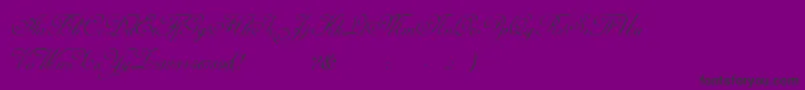 fuente AdinekirnbergScript – Fuentes Negras Sobre Fondo Morado