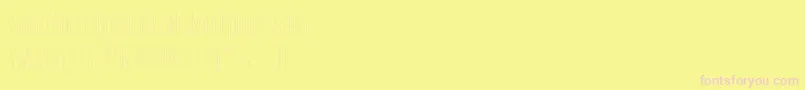 TallFilmFine Font – Pink Fonts on Yellow Background