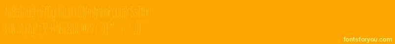 TallFilmFine Font – Yellow Fonts on Orange Background