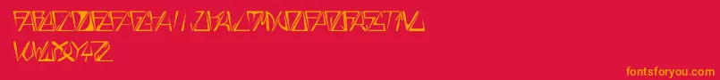 fuente GloryThinItalic – Fuentes Naranjas Sobre Fondo Rojo