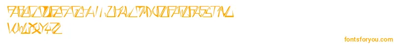 GloryThinItalic-fontti – oranssit fontit
