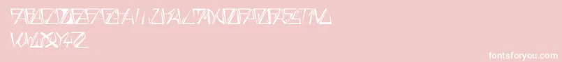 GloryThinItalic Font – White Fonts on Pink Background