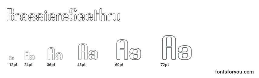 BrassiereSeethru Font Sizes