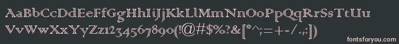 Colonna0 Font – Pink Fonts on Black Background