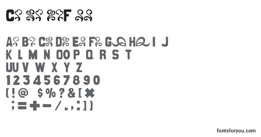 Fuente CancandbFree (29751) - alfabeto, números, caracteres especiales