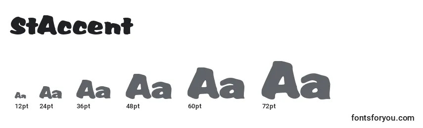 StAccent Font Sizes