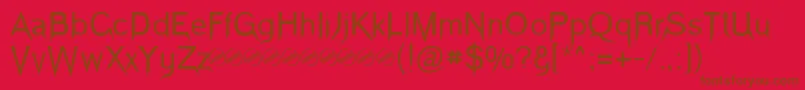 VampeticaRegular Font – Brown Fonts on Red Background