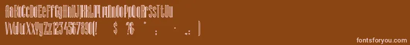 Шрифт Lagniapp – розовые шрифты на коричневом фоне