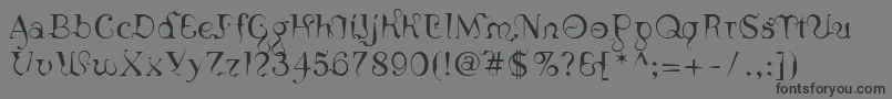 LinotypeSicula Font – Black Fonts on Gray Background