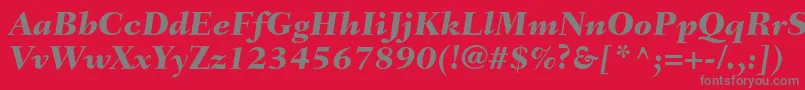 Подробнее о шрифте FairfieldltstdHeavyitalic Шрифт FairfieldltstdHeavyitalic – серые шрифты на красном фоне