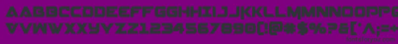 Gemina2cond-fontti – mustat fontit violetilla taustalla