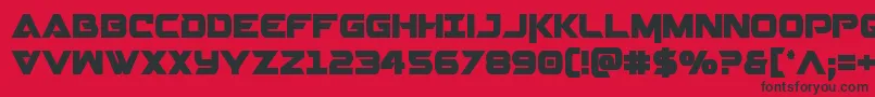 Gemina2cond Font – Black Fonts on Red Background