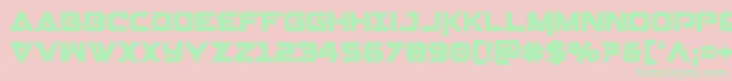 Gemina2cond Font – Green Fonts on Pink Background