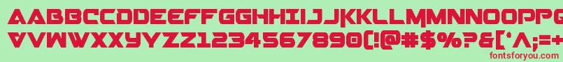 Gemina2cond Font – Red Fonts on Green Background