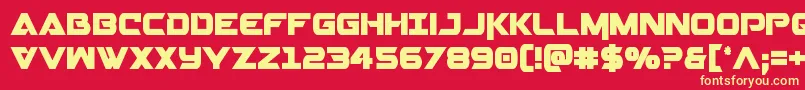 Gemina2cond Font – Yellow Fonts on Red Background