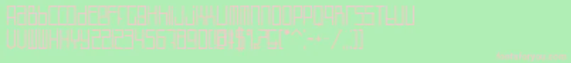 BnDefect Font – Pink Fonts on Green Background