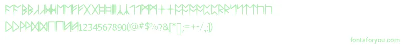 More about Standardcelticrune Font Standardcelticrune Font – Green Fonts on White Background