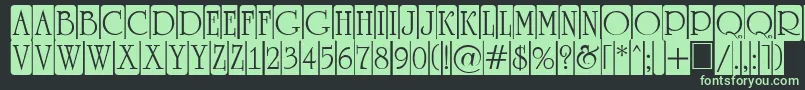 ARomanusttlcmd5cb Font – Green Fonts on Black Background