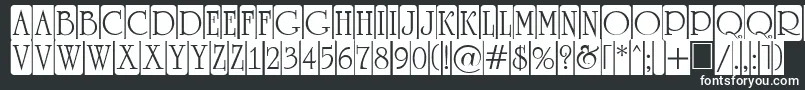 Шрифт ARomanusttlcmd5cb – белые шрифты